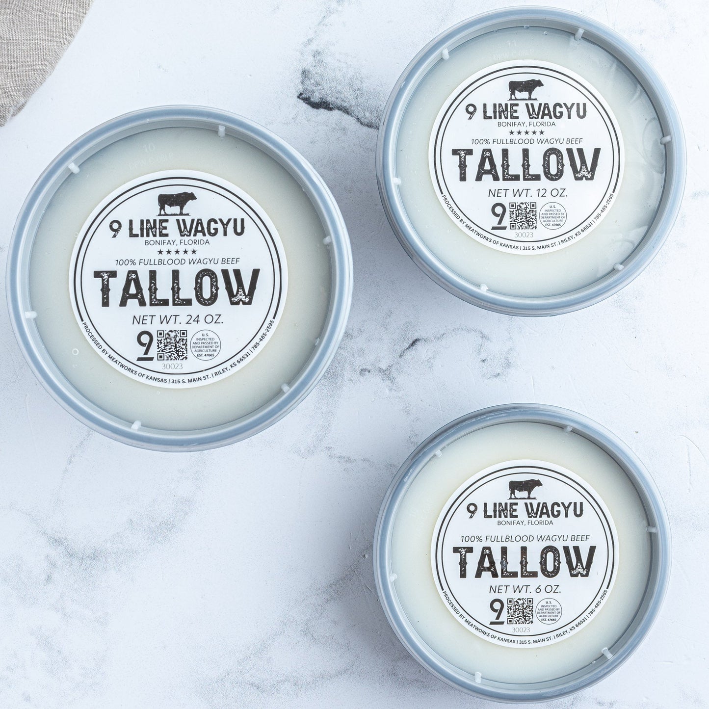 Rendered Wagyu Beef Tallow - 9 Line FarmsBones, Trim & Tallow9 Line Farms9 Line Farms