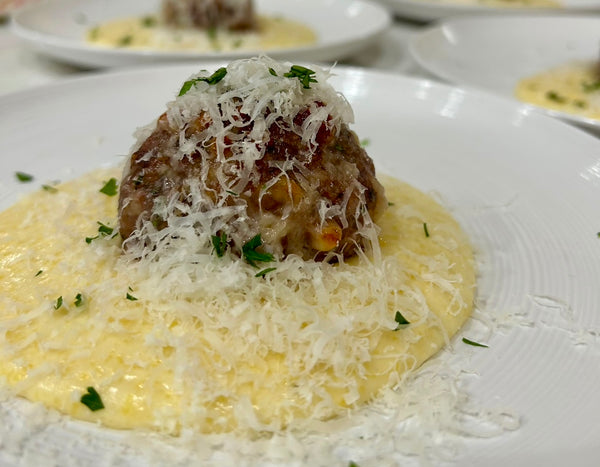 Wagyu Meatballs with Creamy Polenta